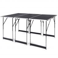 Anya Nana Easy Adjust 3PCS-Folding Outdoor Camping Picnic Table Set Height Adjustable Indoor