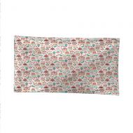 Anyangeight Kidswall Tapestry for bedroombeach tapestryCarousel and Balloons Festive 80W x 60L Inch