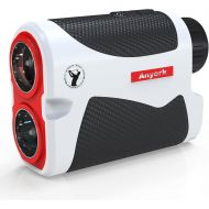 [아마존베스트]Anyork Golf & Hunting Rangefinder 6X Laser Range Finder 1500 Yard with Slope On/Off,Flag-Lock Tech with Vibration, Continuous Scan Support - with Battery，Black