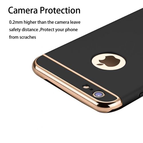  Anyos iPhone 5 5S SE 3 in 1 Hard Case, Electroplate Ultra-Thin Shockproof Protective PC Cover for iPhone 5 5S SE 4.0 inch