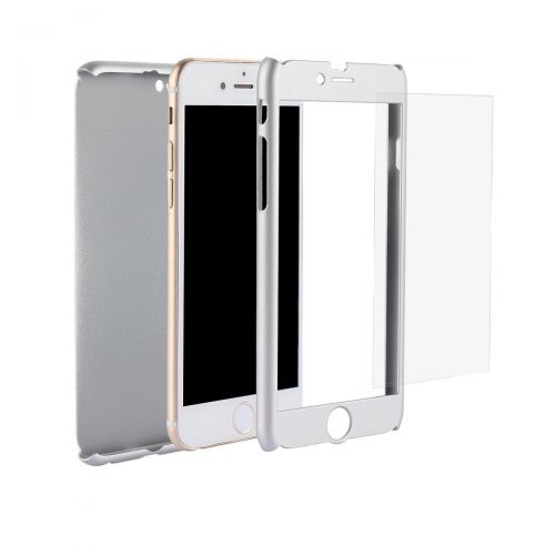  Anyos iPhone 6 6s Plus Case, 2 in 1 Full-Body Cover with Tempered Screen Protector