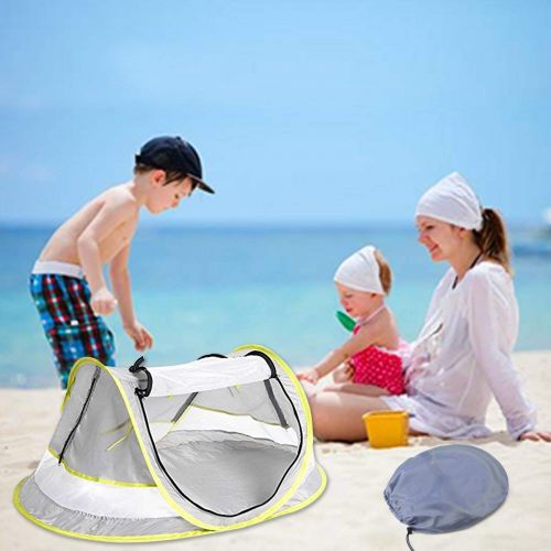  [아마존베스트]Anyshock Baby Travel Tent, Portable Ultralight Folding Baby Beach Tent Pop Up UPF 50+ UV Travel Bed Cribs...