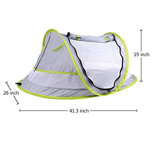  [아마존베스트]Anyshock Baby Travel Tent, Portable Ultralight Folding Baby Beach Tent Pop Up UPF 50+ UV Travel Bed Cribs...