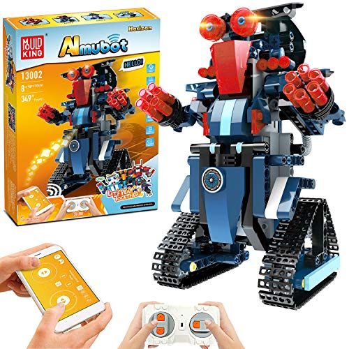  [아마존베스트]Anysun STEM Robot Toys for Kids, Cool Science Building Block Kit for Boy and Girl, Fun Educational Remote Control Toy with App Control for Learning for 8 9 10 11 12 13 14 Year Old Boys an
