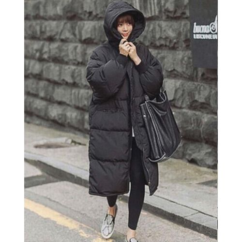  Aofur Womens Plus Size Winter Warm Long Thick Down Hooded Parka Coat Cardigan Zip Jacket Top Fashion Overcoat Outwear