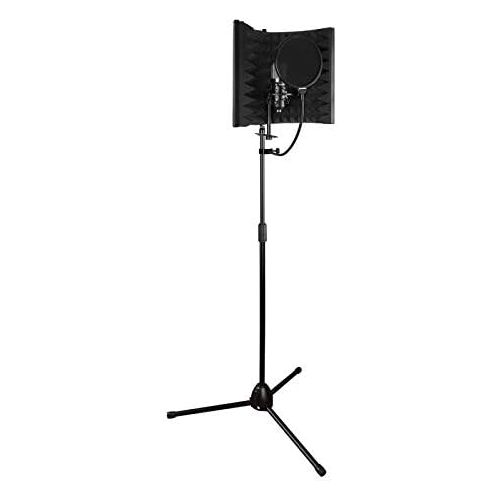  Aokeo (AO-302) Professional Studio Recording Microphone Isolation Shield.High Density Absorbent Foam is Used to Filter Vocal. Suitable for Blue Yeti and Any Condenser Microphone Re