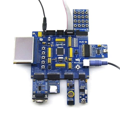  CQRobot Designed for ATMEL Mega AVR, Features the ATmega128 MCU, Open Source Electronic Hardware ATmega128 AVR Development Board Kit, Includes M128 Development Board+2.2 inch Touch LCD+PL2