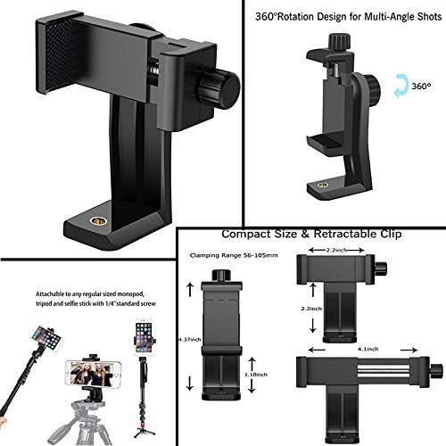  [아마존베스트]Aokiper Mobile Phone Tripod, Lightweight Smartphone Camera Stand for iPhone/Samsung/Huawei