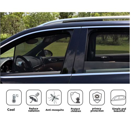  Aokway LFOTPP Car Window Sun Shade for 2014-2018 Highlander, Sunscreen Mesh Curtain Magnet Type, Premium Breathable Mesh Sun Shield, Protect Baby/Pet from Suns Glare & Harmful UV Rays