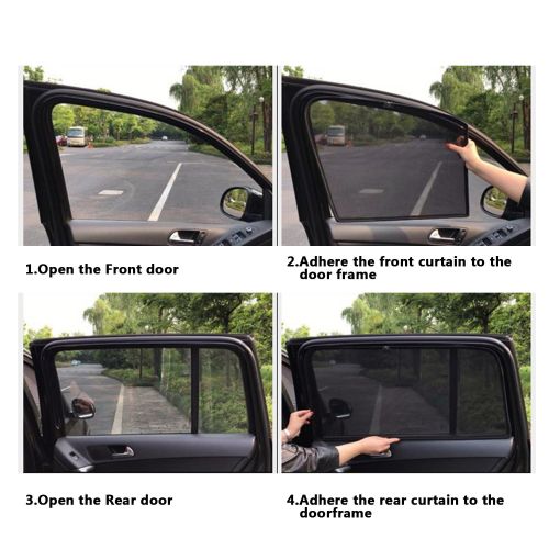  Aokway LFOTPP Car Window Sun Shade for 2014-2018 Highlander, Sunscreen Mesh Curtain Magnet Type, Premium Breathable Mesh Sun Shield, Protect Baby/Pet from Suns Glare & Harmful UV Rays