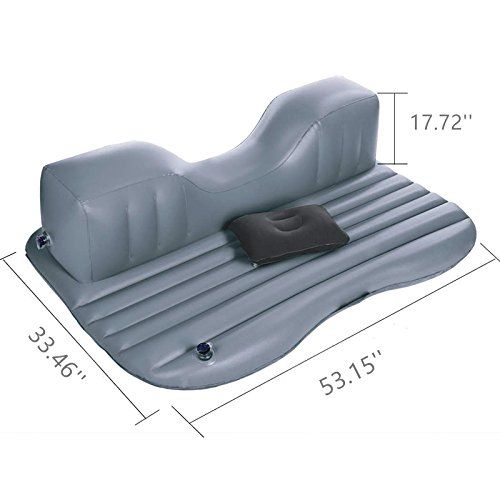  Aokway Ovovo Inflatable Car Mattress with Pillow Inflatable Car Bed Seat Traveling Camping Air Mattress Air Bed