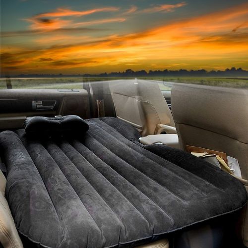  Aokway Ovovo Inflatable Car Mattress with Pillow Inflatable Car Bed Seat Traveling Camping Air Mattress Air Bed