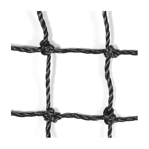  Aoneky Polyethylene Twisted Knotted Baseball Batting Cage Netting - NET ONLY - Not Include Poles and Frame Kits - Small Pro Garage Softball Batting Cage Net