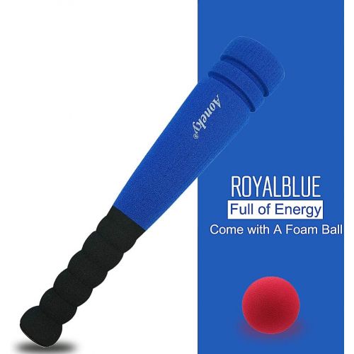  Aoneky Blue 11.8 inch Min Foam Baseball Bat and Ball