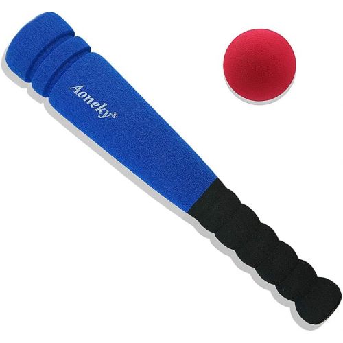  Aoneky Blue 11.8 inch Min Foam Baseball Bat and Ball