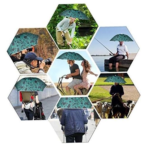  [아마존베스트]Aoneky Foldable Umbrella Hat Rain Hat Sun Hat for Outdoor Sports Golf Fishing Camping Hat Funny Joke Gift