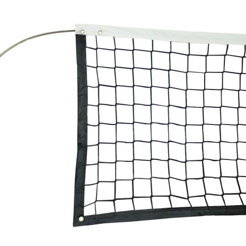  Aoneky PU Leather 32 ft Replacement Regulation Professional Official Volleyball Net with Vinyl Coated Steel Cable