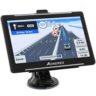 [아마존베스트]Aonerex GPS Navigation for Car Truck Car 7 Inch Navigation Device with Speed Camera Warning POI Voice Guidance Lane Lifetime Free Map Update UK Europe 52 Maps