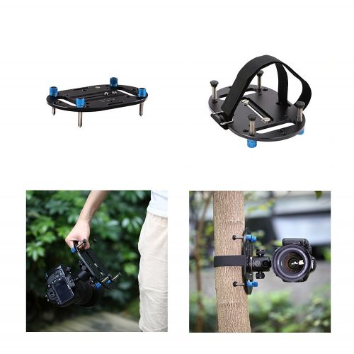  Aoonar Mini Tripod Base Compact Tripod Universal Camera Mount Plate and Versatile Photography Base,Low Angle Shots and Macro Shooting for DSLR Canon Nikon Sony A6000 A7 A7R A9