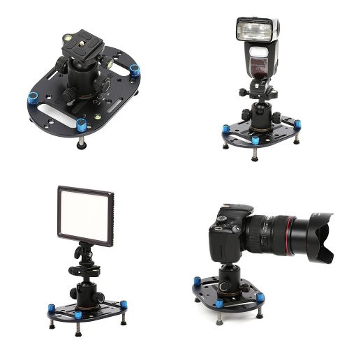  Aoonar Mini Tripod Base Compact Tripod Universal Camera Mount Plate and Versatile Photography Base,Low Angle Shots and Macro Shooting for DSLR Canon Nikon Sony A6000 A7 A7R A9