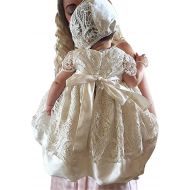 Aorme Christening Gown Dress Lace Christening Gowns Girls Baptism Dress 0-24 Months