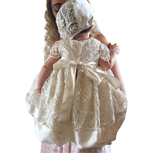  Aorme Christening Gown Dress Lace Christening Gowns Girls Baptism Dress 0-24 Months