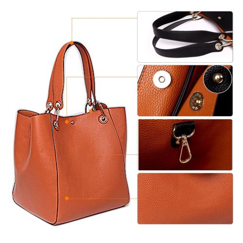  Aosbos Tote Bag for Women Leather Handbags Shoulder Bags Large Hobo Purse Work Travel