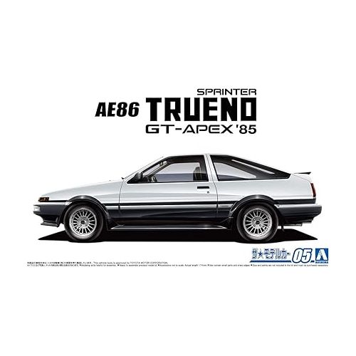  Aoshima Toyota AE86 Sprinter Trueno GT-APEX ’85 1:24 Scale Model Kit