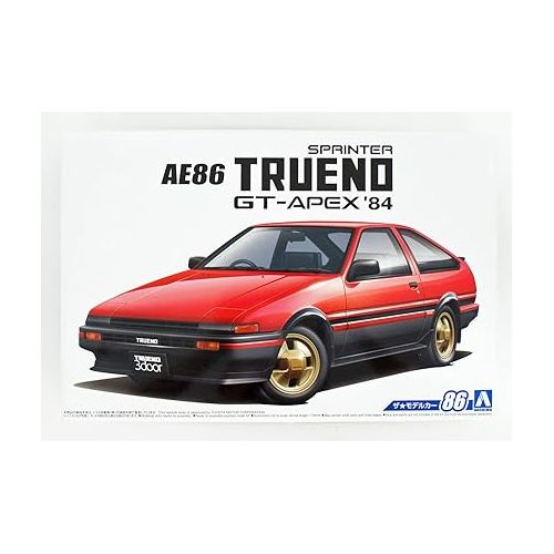  Aoshima Toyota AE86 Sprinter Trueno GT Apex ’84 1:24 Scale Model Kit