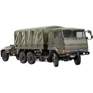 Aoshima Bunka Kyozai 1/35 Military Model Kit Series No.3 3 1/2t Truck (SKW-476) w/Outdoor Cookware No. 1 (22 Modification) & 1t Water Tank Trailer Plastic Model Molded Color