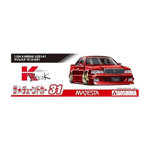  Aoshima K-Break UZS141 Majesta ’91 Toyota 1:24 Scale Model Kit