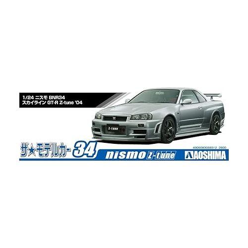  Aoshima Nismo BNR34 Skyline GT-R Z-Tune ’04 1:24 Scale Model Kit