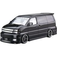 Aoshima Bunka Kyozai 1/24 The Tune Car Series No. 43 Nissan Fabless APE50 Elgrand 2000 Plastic Model, Molded Color