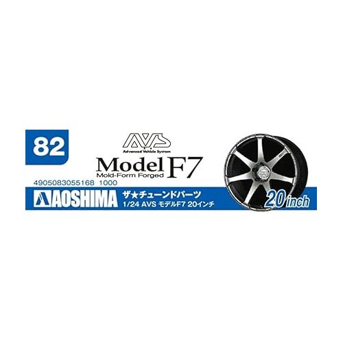  Aoshima 55168 Tuned Parts 82 1/24 AVS MODEL F7 20inch Tire & Wheel Set