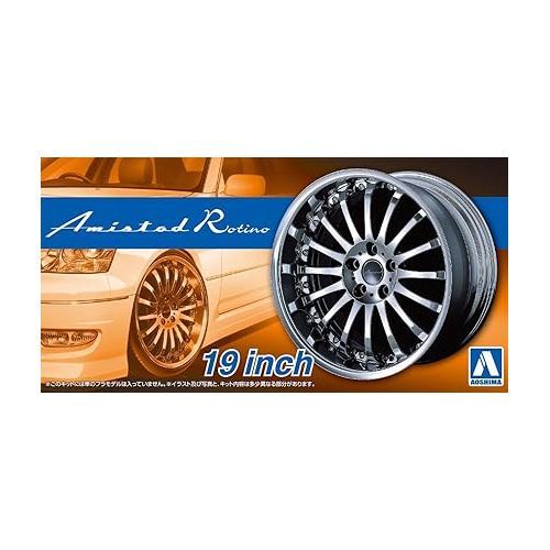  Aoshima 55274 Tuned Parts 85 1/24 Amistad Rotino 19 inch Tire & Wheel Set