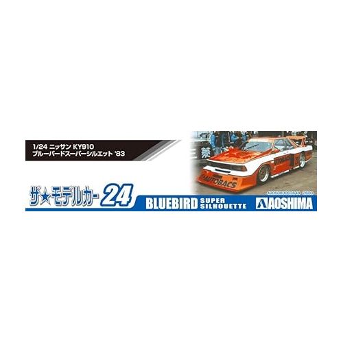  Aoshima Nissan KY910 Bluebird Super Silhouette ’83 1:24 Scale Model Kit
