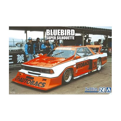  Aoshima Nissan KY910 Bluebird Super Silhouette ’83 1:24 Scale Model Kit