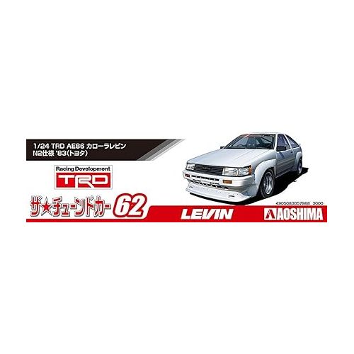  Aoshima Toyota TRD AE86 Corolla Levin ’83 1:24 Model Kit