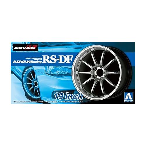  Aoshima 1/24 The Tuned Part Series No.33 Advan Racing RS-DF 19inch(Plastic Model Parts)