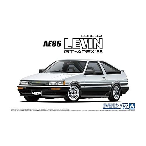  Aoshima Bunka Kyozai 1/24 The Model Car Series No. 17 Toyota AE86 Corolla Levin GT-APEX 1985 Plastic Model