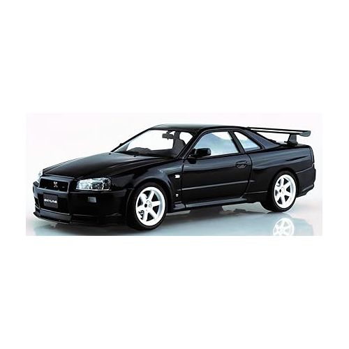  Aoshima Nissan BNR34 Skyline GT-R V-Spec II '02 Custom Wheel 1:24 Scale Model Kit