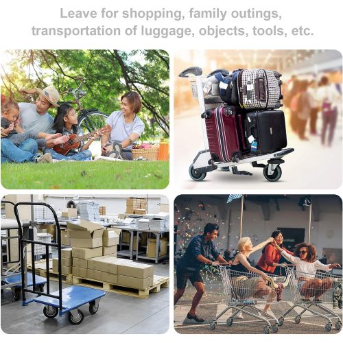  [아마존베스트]Aosom Wanderer Folding Bicycle Bike Cargo Storage Cart and Luggage Trailer with Hitch - Black