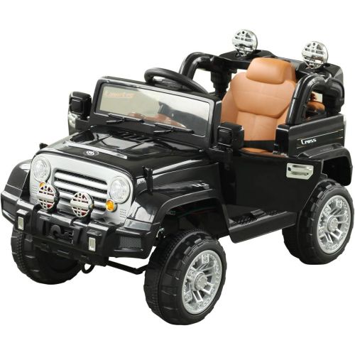  Aosom 12V Kids Battery Powered Off Road Truck with Remote Control - Green