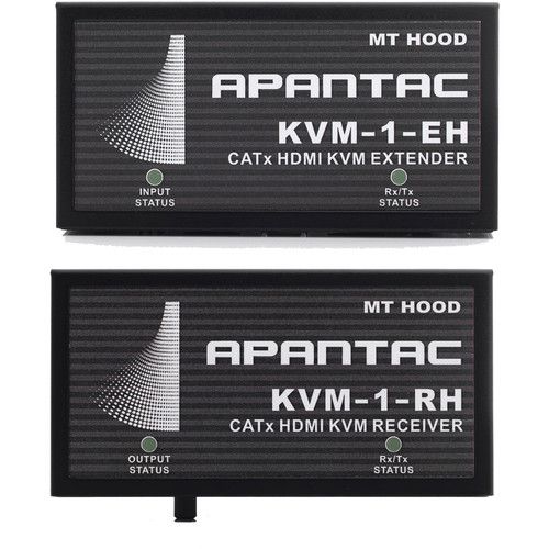  Apantac Single Port DVI-D/USB over CATx KVM-1-ED Extender & KVM-1-RD Receiver Set