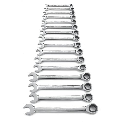  Apex Tool Group GEARWRENCH 9416 16 Piece Metric Master Ratcheting Wrench Set