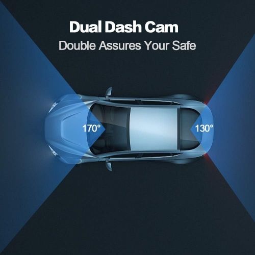  [아마존베스트]Apexcam Dash Cam for Car Front Rear Dual Car Camera 4 IPS 1080 Driving Recorder 170°Wide Angle with Backup Camera,G-Sensor, WDR Loop Recording,DVR Parking Monitor,Night Vision,Motion Detec