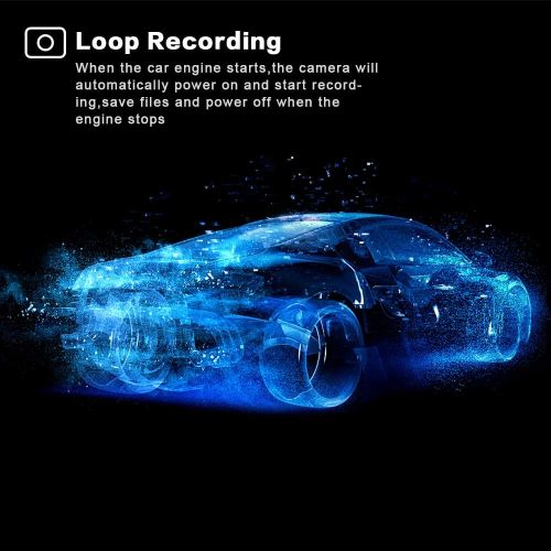  [아마존베스트]Apexcam Dash Cam for Car Front Rear Dual Car Camera 4 IPS 1080 Driving Recorder 170°Wide Angle with Backup Camera,G-Sensor, WDR Loop Recording,DVR Parking Monitor,Night Vision,Motion Detec