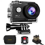 Apexcam 4K Action Camera 16MP Underwater Waterproof Camera 40M 170°Wide-Angle WiFi Sports Camera with 2.4G Remote Control with 2 Batteries 2.0 LCD Ultra HD and Mounting Accessories