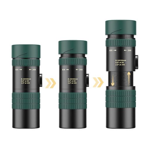  Apexel 8-24x30 Mini Portable Dual Focus Monocular Telescope