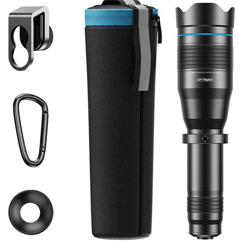  Apexel 60x Telephoto Lens Kit with Remote Control and Tripod